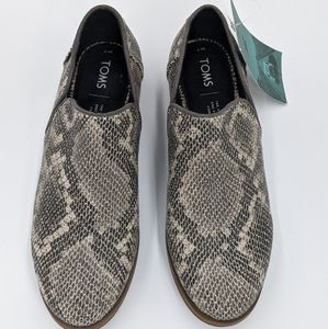Toms Shaye Low faux snakeskin